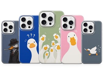 Silly Goose Phone Case Funny Meme Cover for iPhone 17 pro max 16e 15 14 13 12 11 XR, Samsung S26 S25 A57 A37 A17, Pixel 10