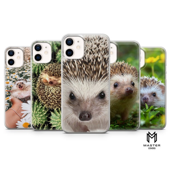 Mignon Hérisson Étui de téléphone Pet Lovers Cover pour iPhone 15 14 13 12 Pro 11 XR 8 7, Samsung S23 S22 A73 A53 A13 A14 S21 Fe S20, Pixel 8 7 6A