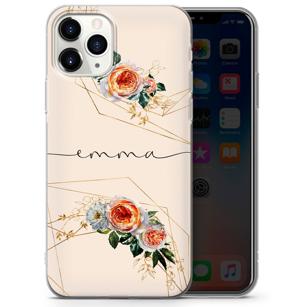Personalised initials phone case for iPhone 11 12 7 8 X Etsy