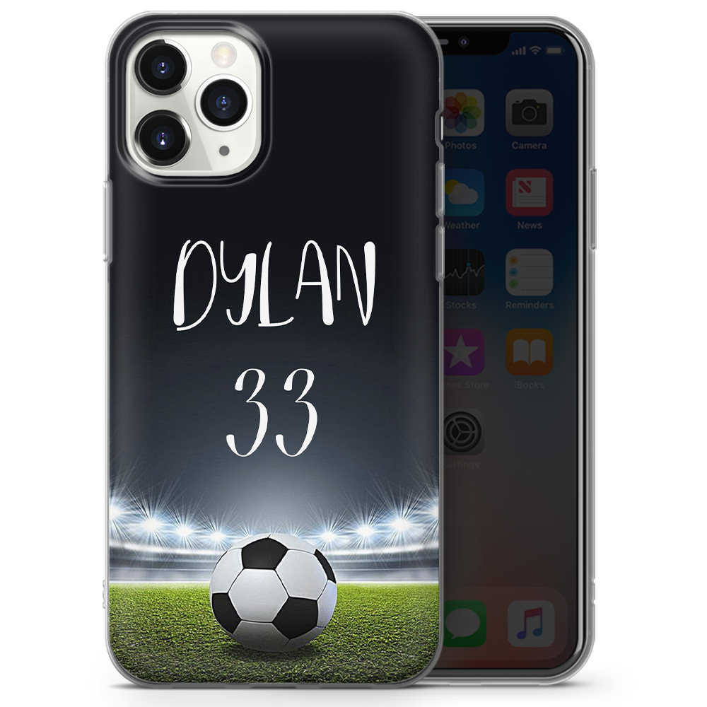 Custom Soccer Ball Phone Case Football Personalized Gift Etsy