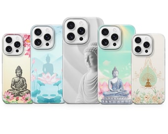 Buddha Phone Case Zen Spiritual Cover for iPhone 17 pro max 16e 15 14 13 12 11 XR 8, Samsung S26 S25 S23 S24 A57 A37, Pixel 10