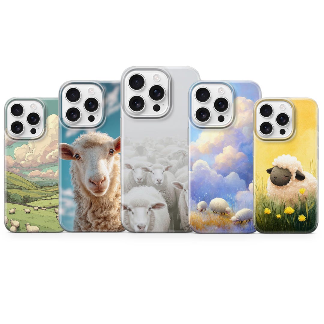 Sheep Case Sheep Phone Case Cute Lamb Cover for iPhone 17 Pro Max 16e 15 14 13 12 ...