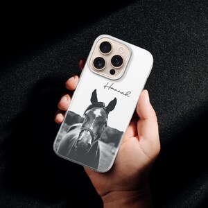 Funda personalizada para teléfono para amantes de los caballos, funda con nombre personalizado para iPhone, Samsung, Pixel imagen 17