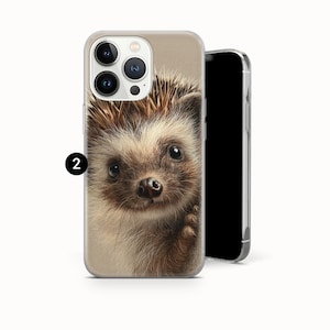 Süße Igel Handyhülle Tier Cover für iPhone 17 Pro max 16e 15 plus 14 13 12 mini 11 XR 8, Samsung S25 S24 Fe A16 A56 A17, Pixel 10 pro 2
