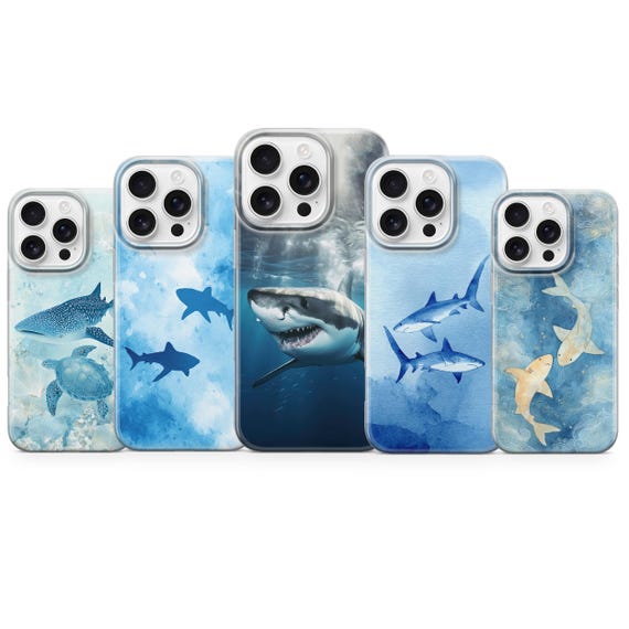 Shark Phone Case Ocean Animal Cover for iPhone 17 pro max 16e 15 plus 14 13 12 mini 11 XR 8, Samsung S25 S24 Fe A56 A16 A17, Pixel 10 pro xl Shark Phone Case Ocean Animal Cover for iPhone 17 pro max 16e 15 plus 14 13 12 mini 11 XR 8, Samsung S25 S24 Fe A56 A16 A17, Pixel 10 pro xl