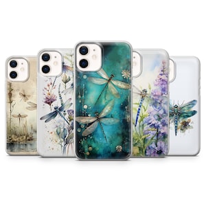 Libelle Handytasche Niedliche Käfer für iPhone 16 15 14 13 12 Pro 11 XR 8 7, Samsung S24 S23 S22 S21 A15 A35 A55 A54 A53 Pixel 9 pro XL