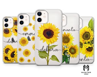 Made to order Phone Case Bloom Sunflowers Cover for iPhone 15 14 13 12 Pro 11 XR 8 7, Samsung S23 S22 A73 A53 A13 A14 S21 Fe S20, Pixel 8 7