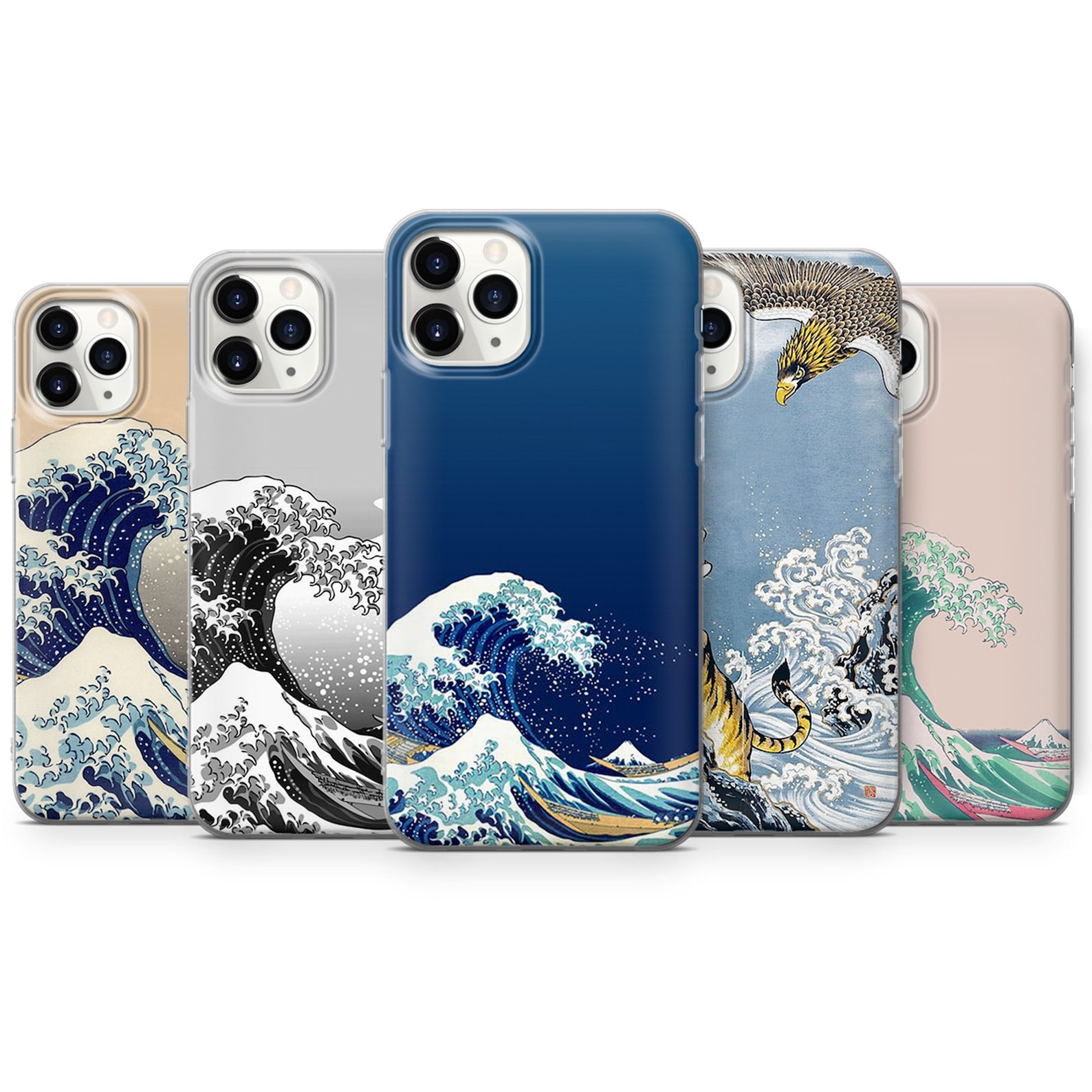 Japanese Wave Phone Case Kanagawa Great Wave Cover for iPhone Etsy