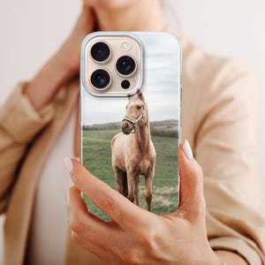 Funda personalizada para teléfono para amantes de los caballos, funda con nombre personalizado para iPhone, Samsung, Pixel imagen 9