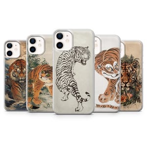 Funda de teléfono Tiger Big Cat para iPhone 16+, 15, 14, 13, 12 Pro, 11, XR, 8, 7, Samsung S24, S23, S22, S21, A15, A35, A55, A54, A53, Pixel 9 Pro XL