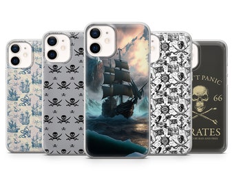 Pirate Gift Phone Case Nautical Cover for iPhone 15 pro max 14 13 12 mini 11 XR 7 8 Samsung S24 S23 S22 S21 ultra S20 Fe A15 A54 Pixel 8A