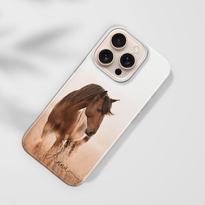 Funda personalizada para teléfono para amantes de los caballos, funda con nombre personalizado para iPhone, Samsung, Pixel imagen 12