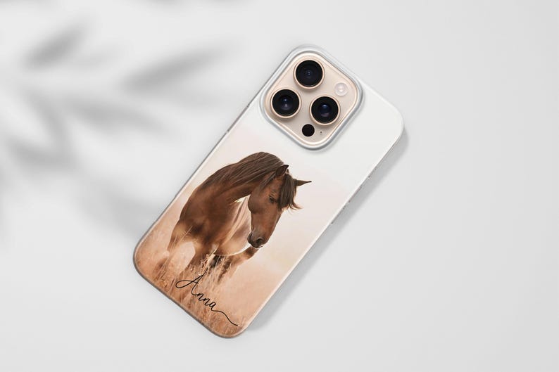 Funda personalizada para teléfono para amantes de los caballos, funda con nombre personalizado para iPhone, Samsung, Pixel imagen 12