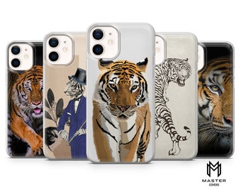 Siberian Tiger Handyhülle Big Cat Hülle für iPhone iPhone 15 14 13 12 Pro 11 XR 8 7, Samsung S23 S22 A73 A53 A13 A14 S21 Fe S20, Pixel 8 7 6
