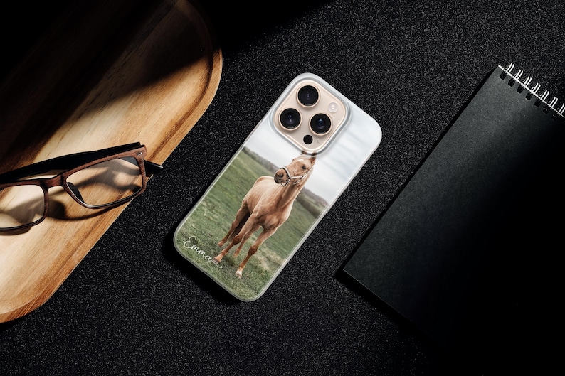 Funda personalizada para teléfono para amantes de los caballos, funda con nombre personalizado para iPhone, Samsung, Pixel imagen 16