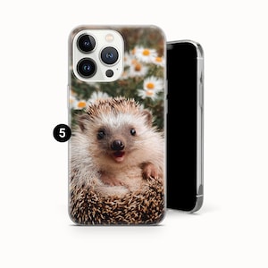 Süße Igel Handyhülle Tier Cover für iPhone 17 Pro max 16e 15 plus 14 13 12 mini 11 XR 8, Samsung S25 S24 Fe A16 A56 A17, Pixel 10 pro 5