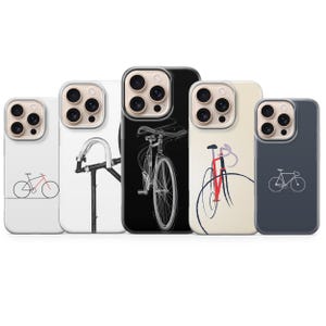 Custodia per bicicletta, modello Minimal Bike Cover per iPhone 16 Pro Max 15 14 13 12 Pro 11 XR 8 7, Samsung S25 S24 FE A56 A54 A53 A16 S23 A15, Pixel 9