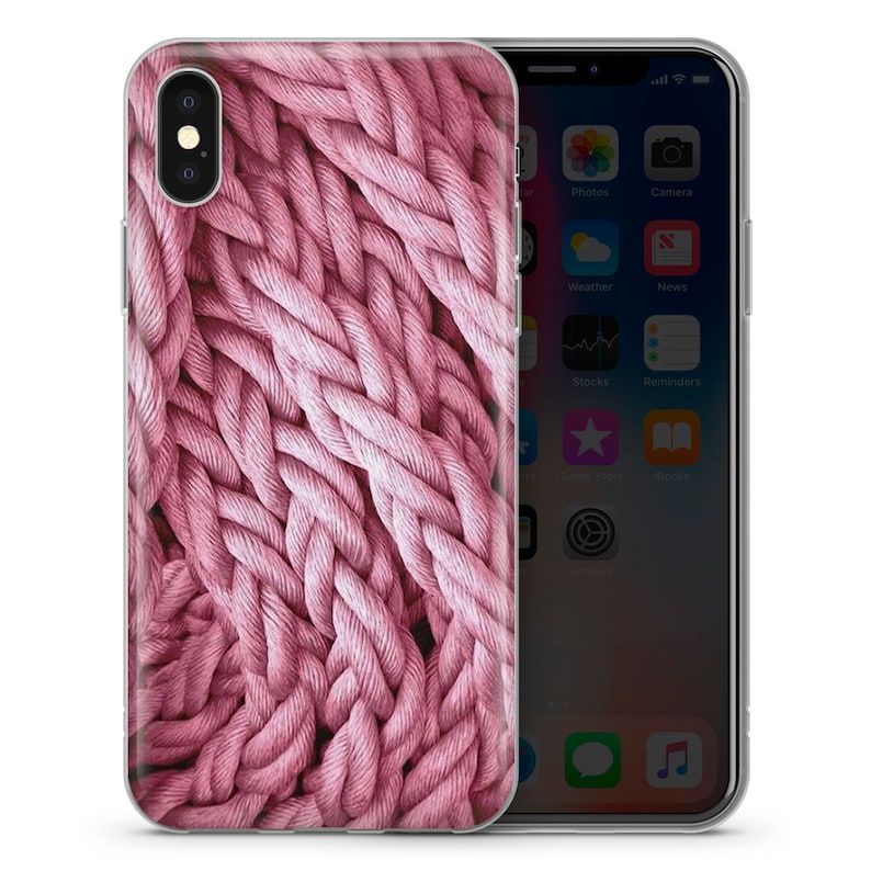 Knitting Pattern Phone Case Yarn Texture Cover for iPhone 15 14 13 12 Pro 11 XR 8 7, Samsung S23 S22 A73 A53 A13 A14 S21 Fe S20 Pixel 8 7 6 5