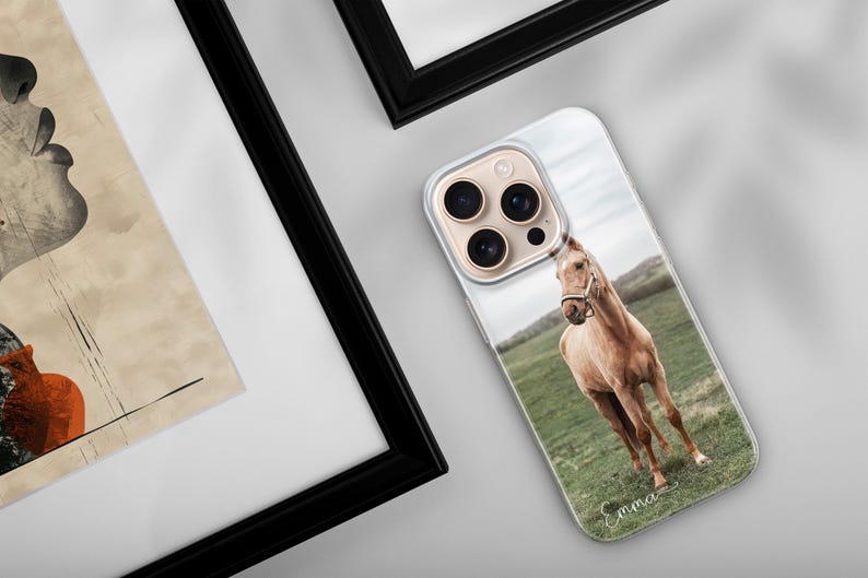 Funda personalizada para teléfono para amantes de los caballos, funda con nombre personalizado para iPhone, Samsung, Pixel imagen 11