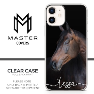 Horse Phone Case, Personalized Rider Cover for iPhone 15 14 13 12 Pro 11 XR 8 7, Samsung S23 S22 A73 A53 A13 A14 S21 Fe S20, Pixel 8 7 6A 3