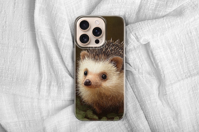 Süße Igel Handyhülle Tier Cover für iPhone 17 Pro max 16e 15 plus 14 13 12 mini 11 XR 8, Samsung S25 S24 Fe A16 A56 A17, Pixel 10 pro Bild 10