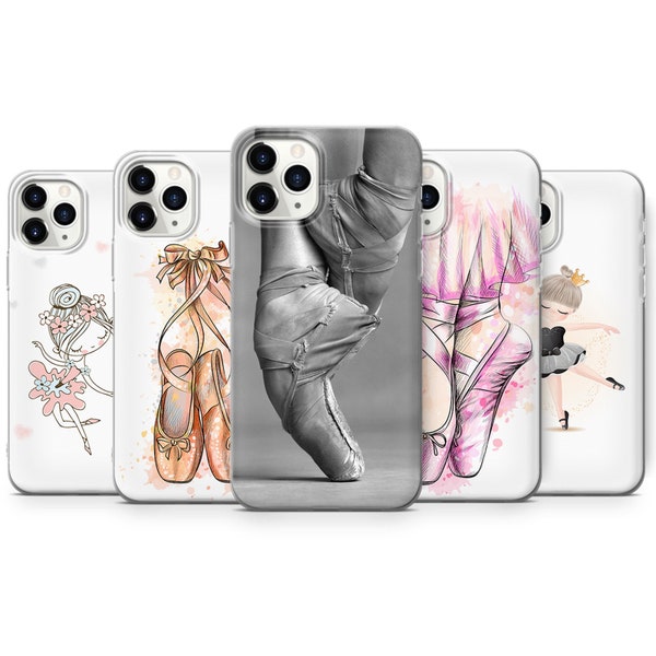 Ballerina Handyhülle Ballet Dancer Schuhe Hülle für iPhone 15 14 13 12 Pro 11 XR 8 7, Samsung S23 S22 A73 A53 A13 A14 S21 Fe S20, Pixel 8 7 6