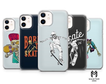 Skaters phone case skateboarder gift cover for iPhone 15 14 13 12 Pro 11 XR 8 7, Samsung S23 S22 A73 A53 A13 A14 S21 Fe S20, Pixel 8 7 6A