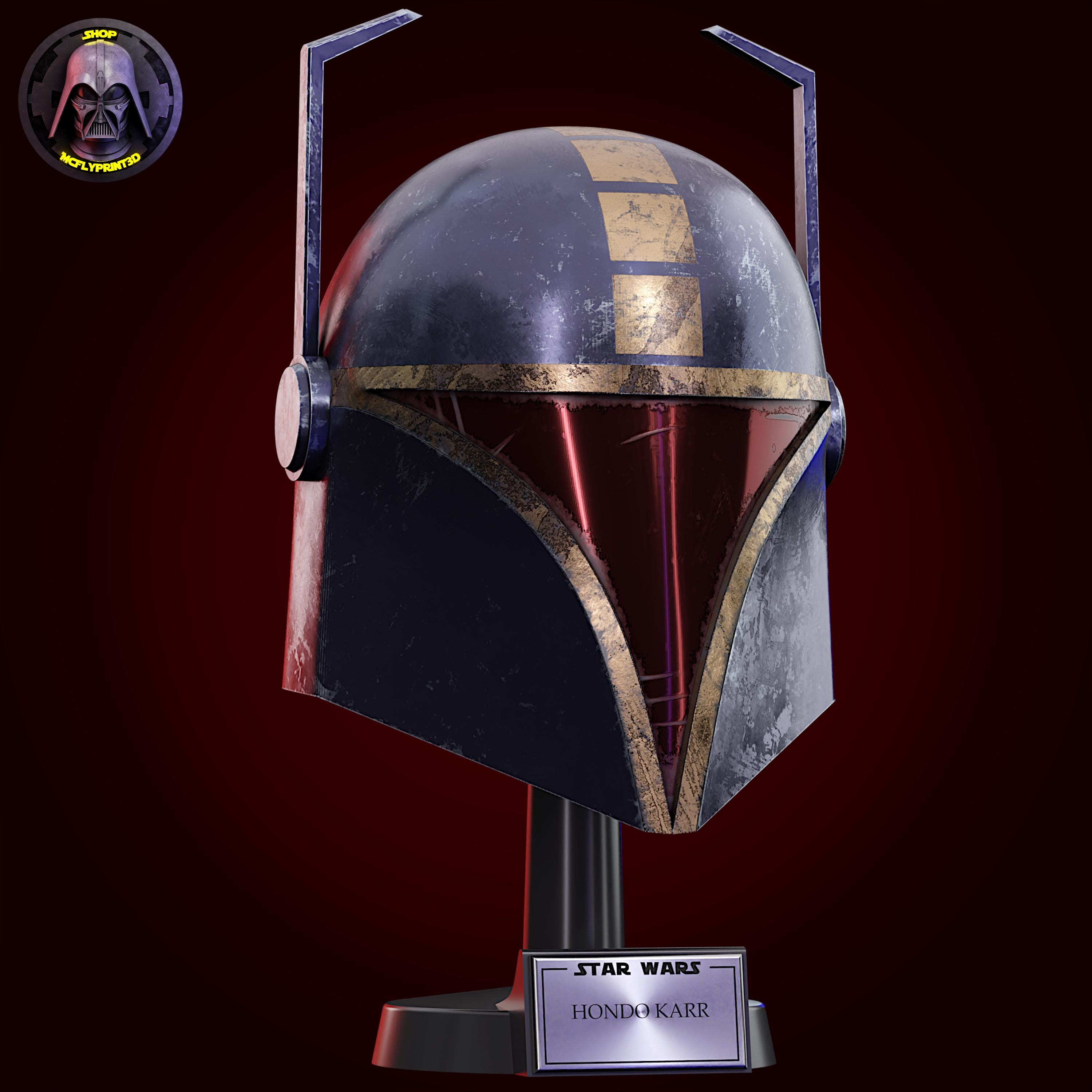 Hondo Karr - Mandalorian - Helmet 3D - Etsy