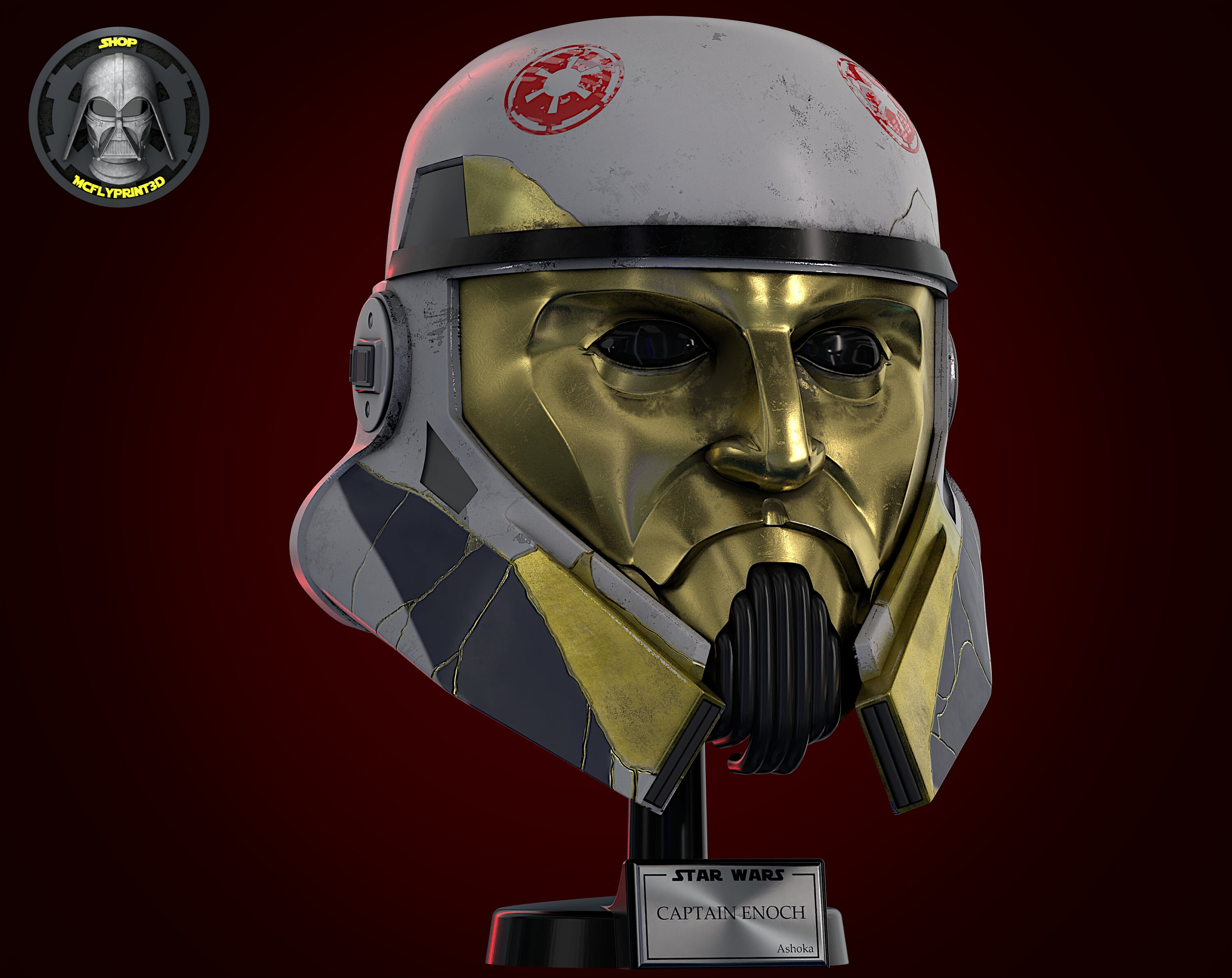 Captain Enoch - Ashoka - Helmet 3D - Etsy