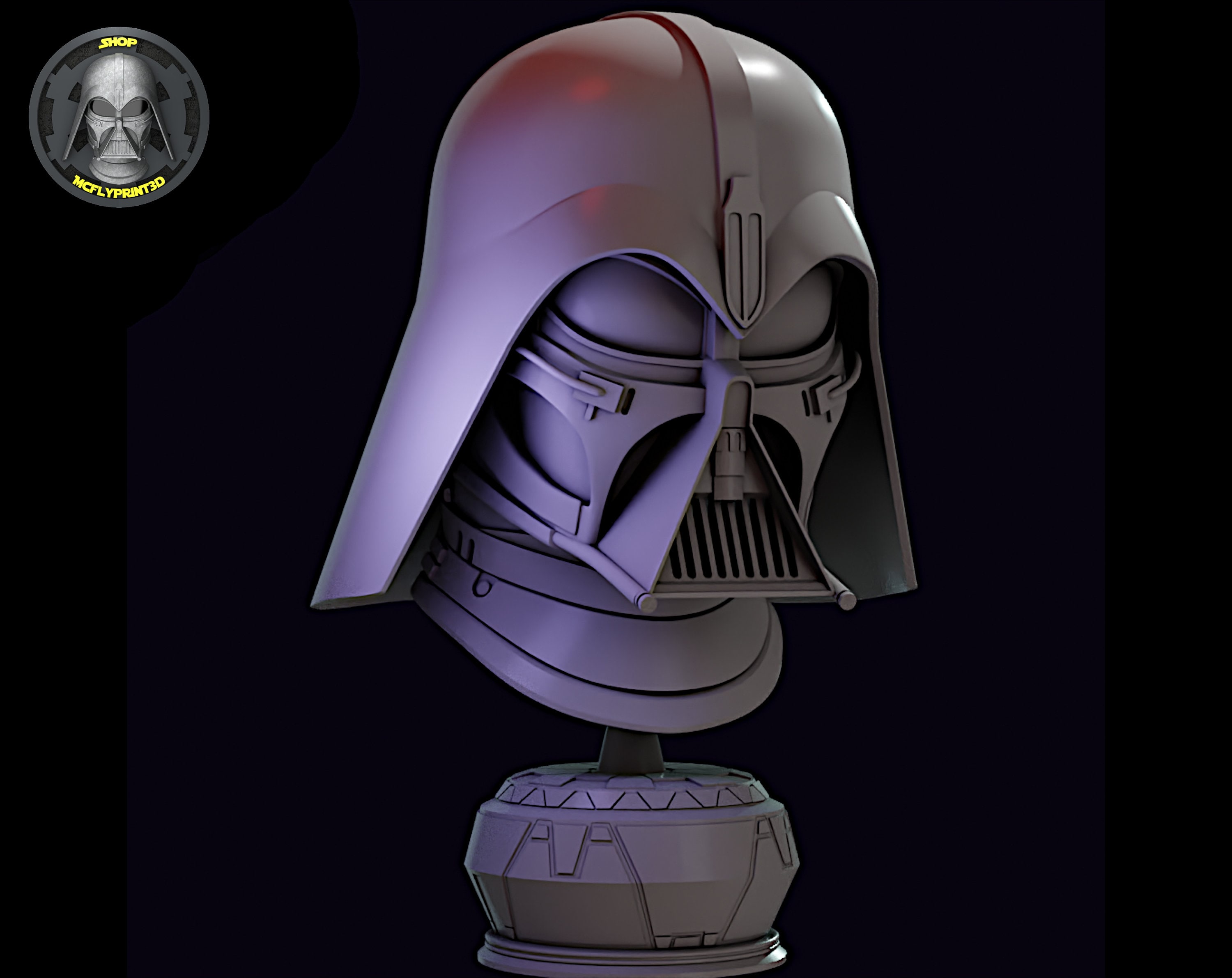 Darth Vader New Version 3D concept Ralph Mcquarrie - Etsy