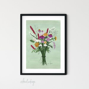 春の花束の油絵、壁アート、抽象的な花の絵画、花の絵画、花のアート、油絵 | ジクレー ファイン アート プリント