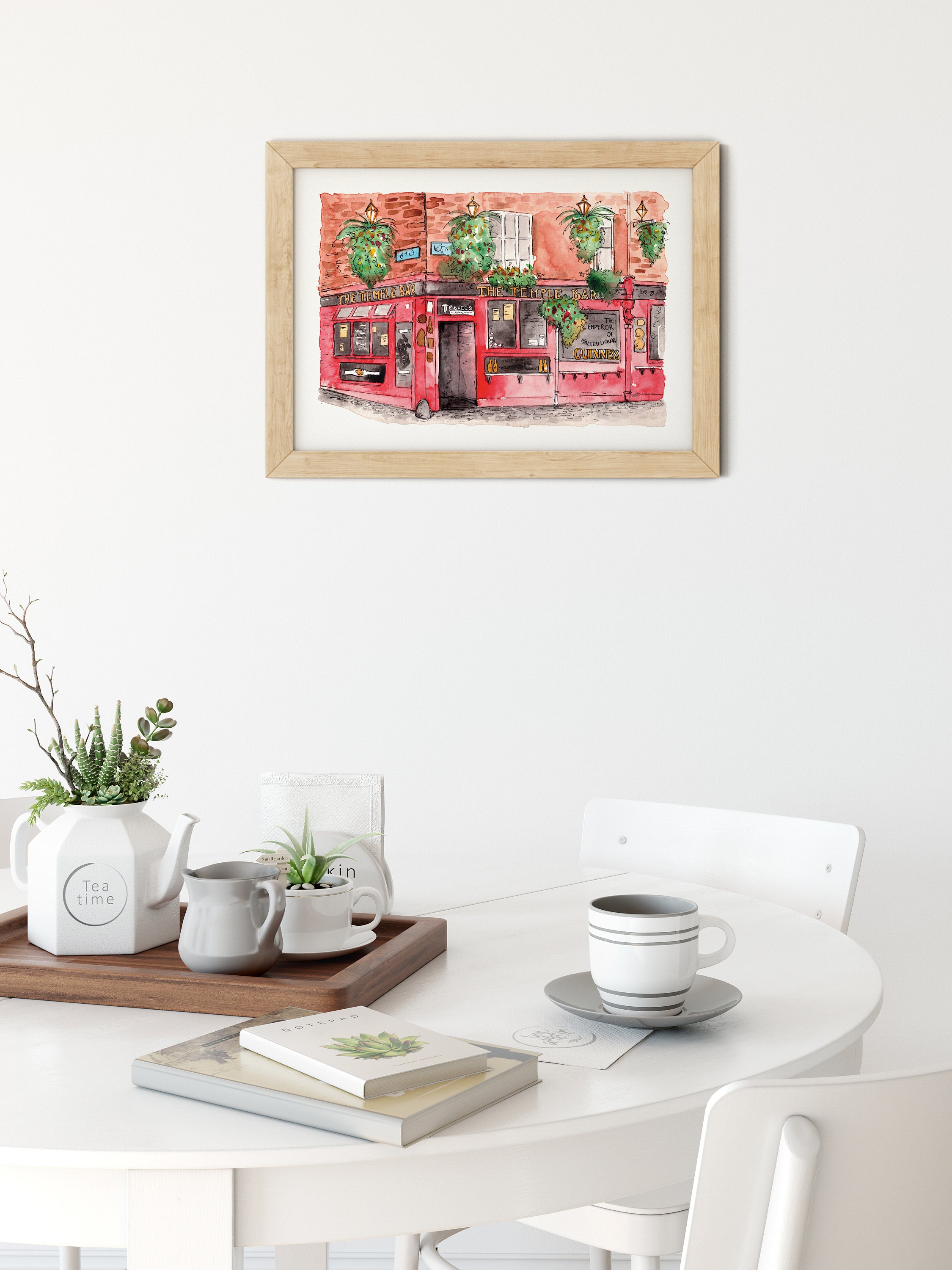 The Temple Bar Pub Dublin Giclee Art Print, Dublin Painting, Dublin print, pintura irlandesa