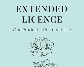 Extended Licence - Unlimited use for 1 item