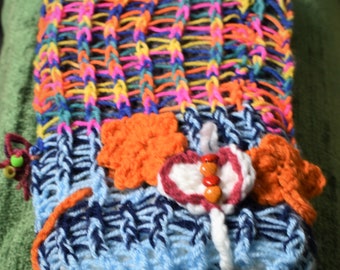 Hand Knitted Twiddle Muff