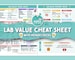 Lab Value Cheat Sheet + Memory Tricks | Nursing Guides | Digital Download | 2 Pages 