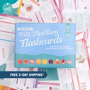 The Complete NCLEX Med Surg Flashcards
