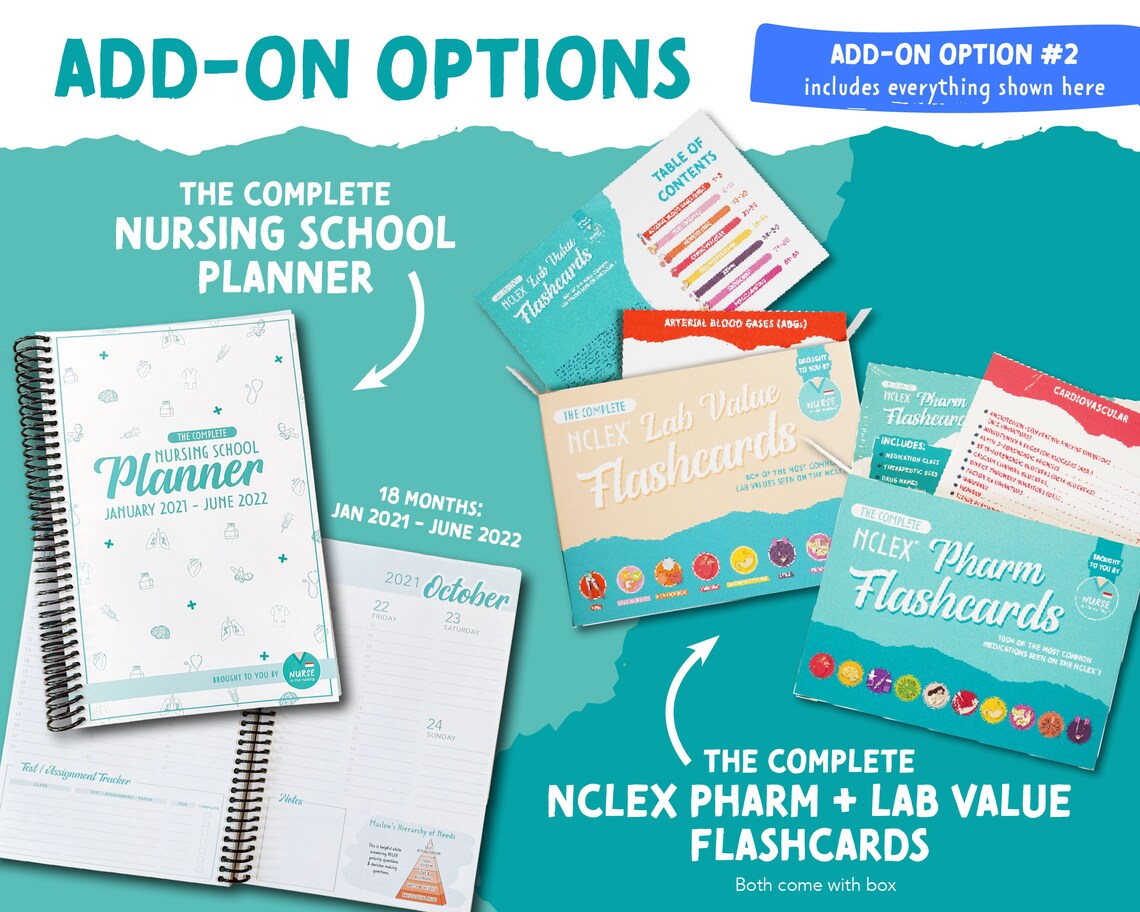 The Complete Nursing School Bundle™ 200 pages PRINTED & Etsy