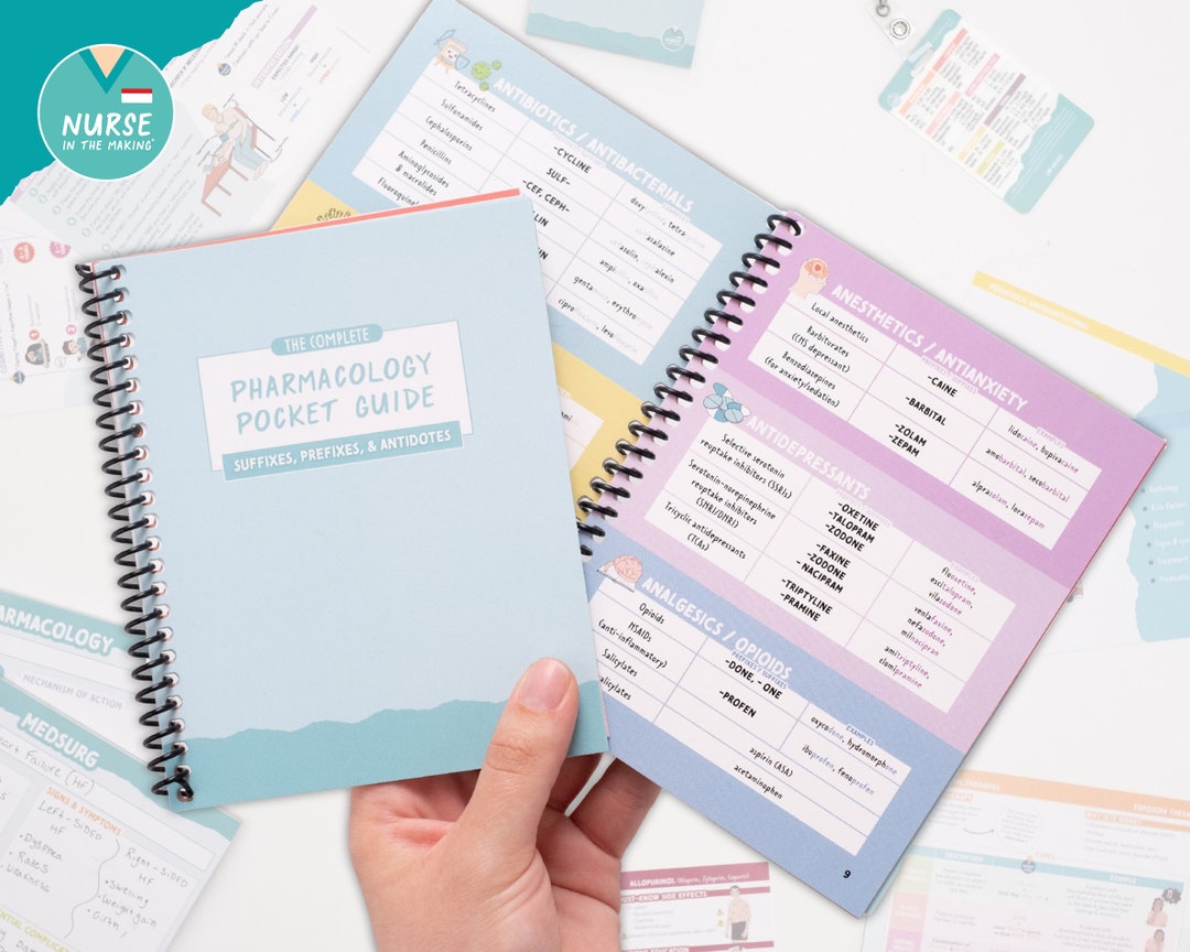 Pharmacology Pocket Guide 80 of the Most Common Suffixes Etsy
