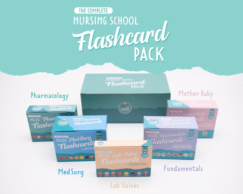 The Complete NCLEX Lab Value Flashcards Etsy