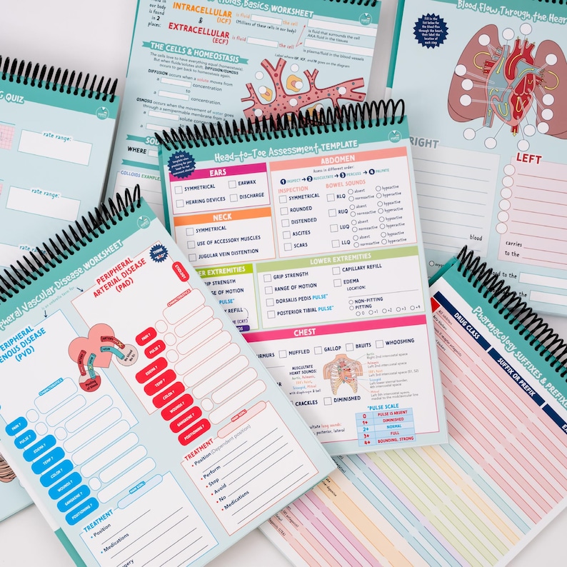 The Complete Laminated Study Templates | Nursing School image 7