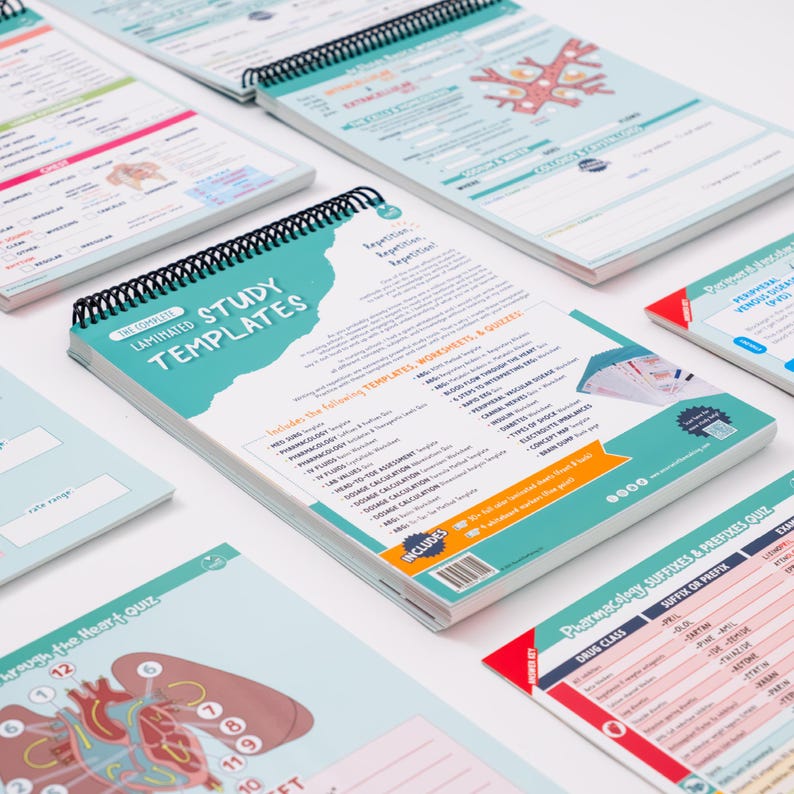 The Complete Laminated Study Templates | Nursing School image 8