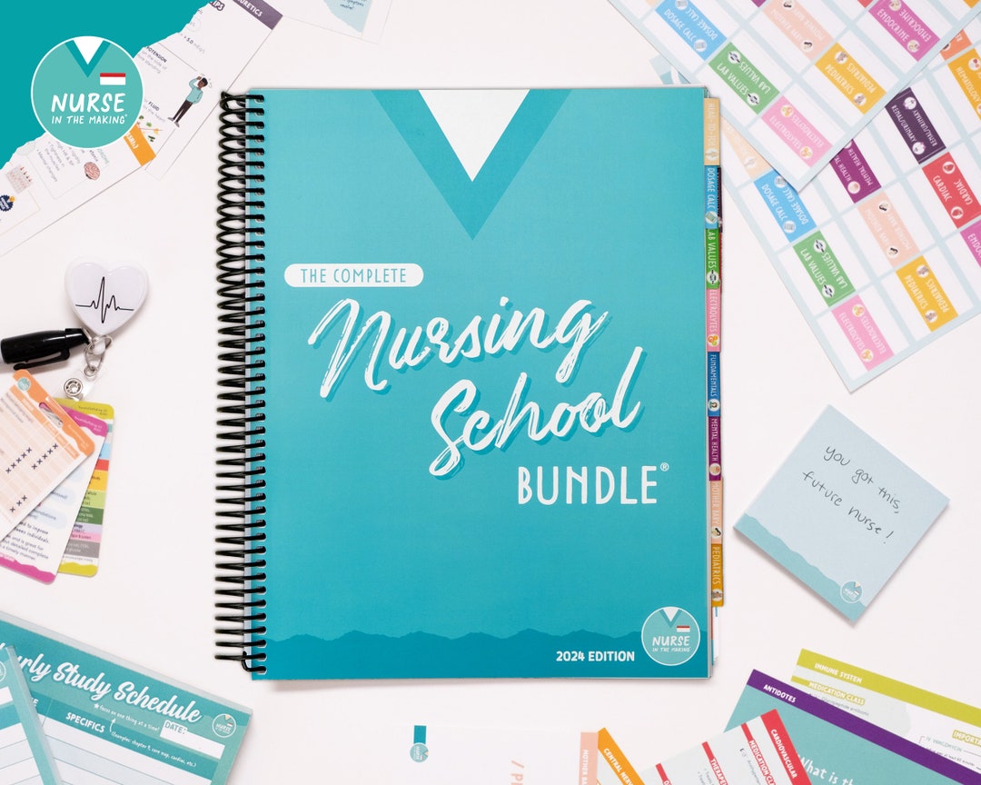 The Complete Nursing School Bundle® 2024 Edition PRINTED & Etsy Canada