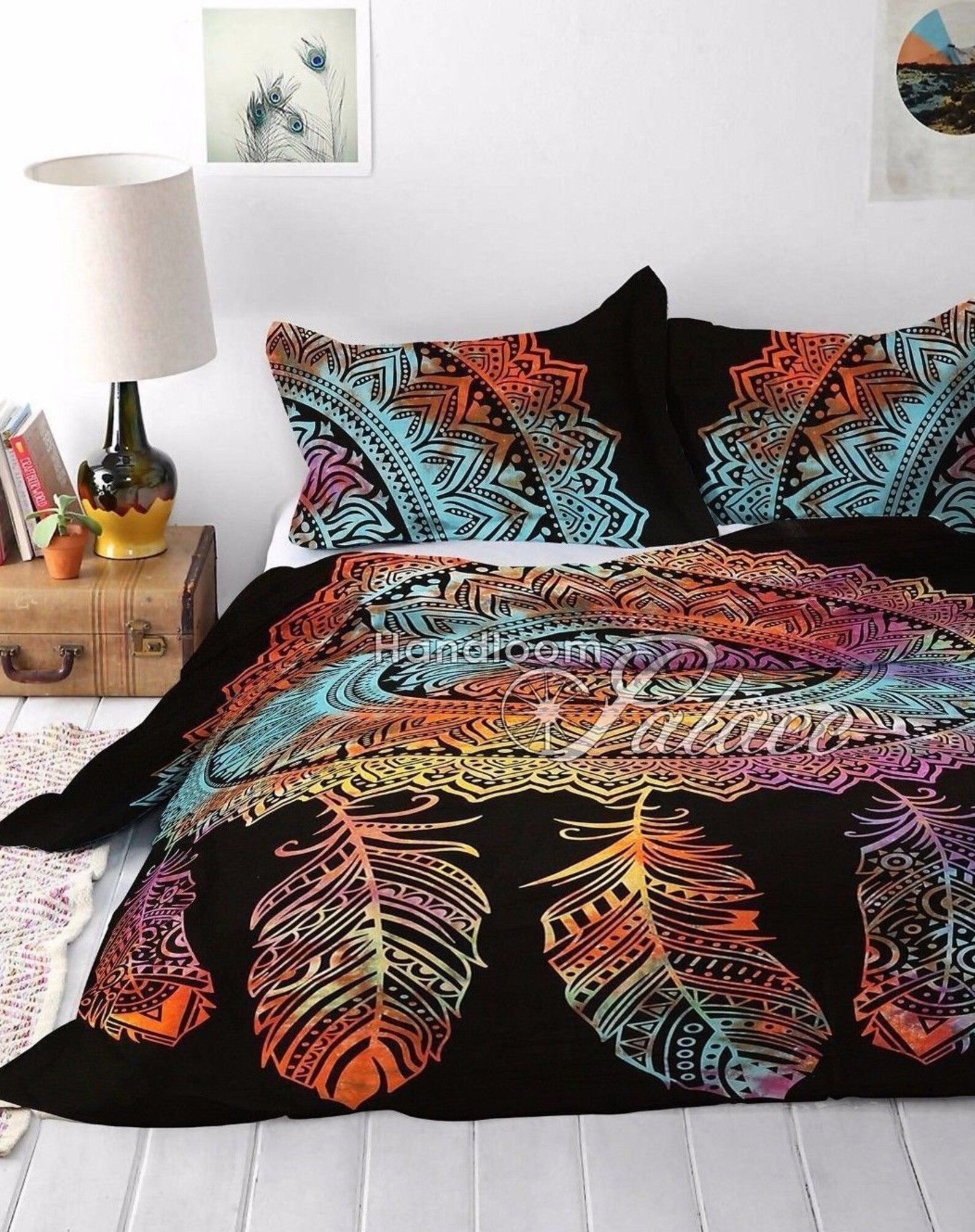 Indian Multi color Tie Dye Duvet Doona Cover Comforter Mandala Etsy