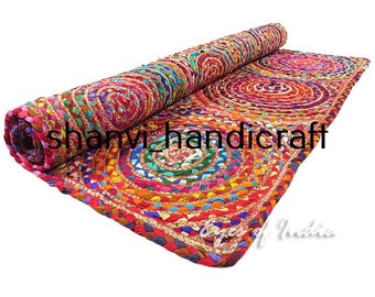 View Braided Rectangle Rug by ShanviHandicrafts on