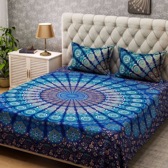 Indian Multi Color Duvet Doona Cover Comforter Mandala Etsy