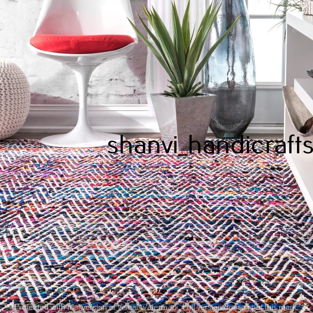 Home Decor Hand Braided Rug for Sale Rectangle Shape Multicolored ...