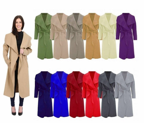 long waterfall duster coat