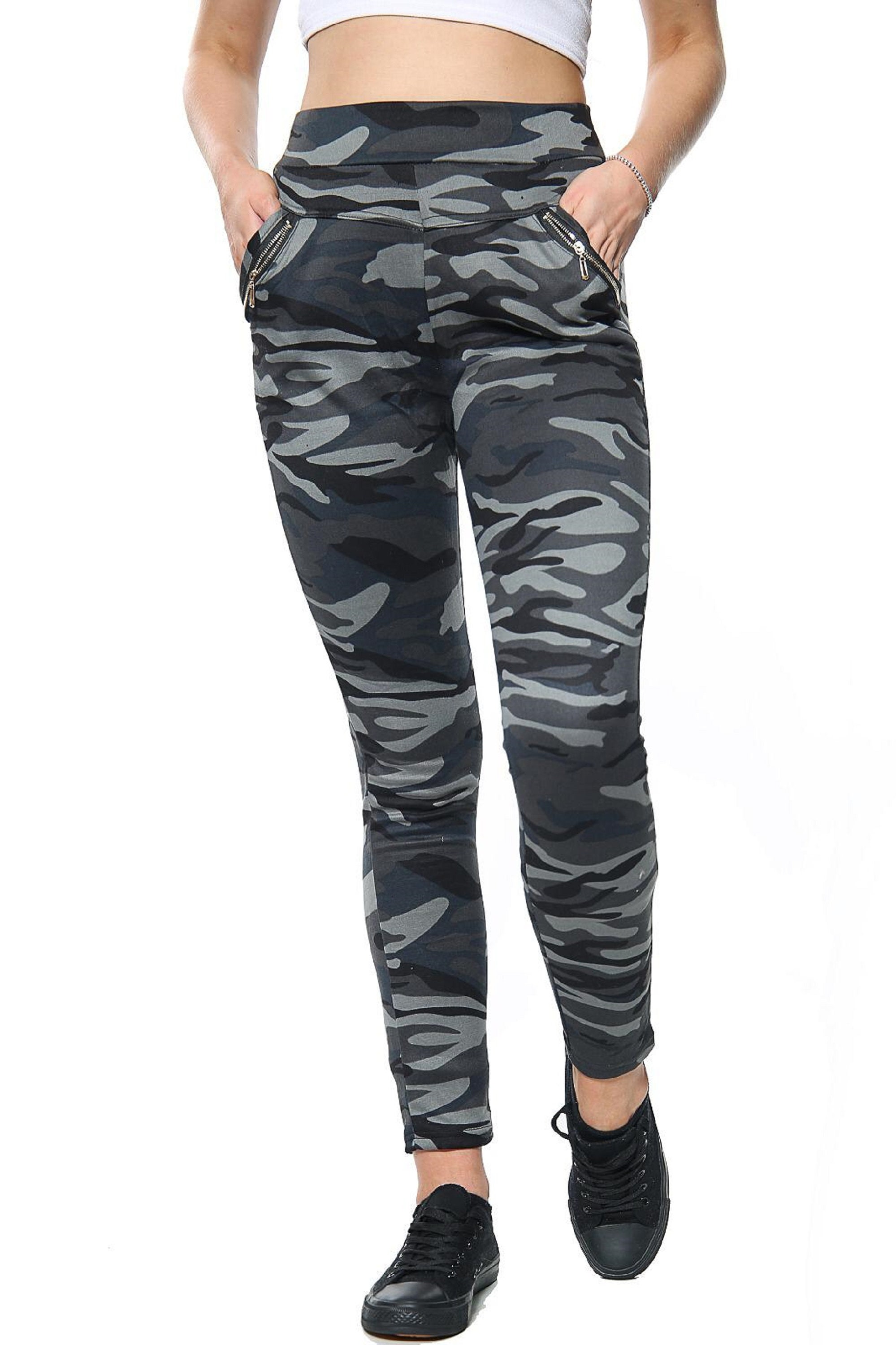 Ladies Women's Camouflage Leggings side 24 pockets Etsy