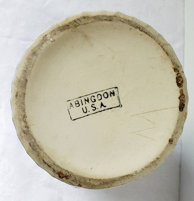 Abingdon Pottery Blue Classic 10 Vase Mold 118 Made Etsy