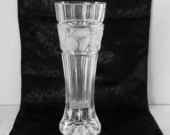 Vintage 10" Crystal Footed Vase